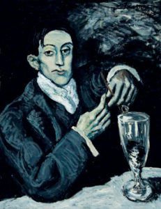 Picasso, absintdrinker